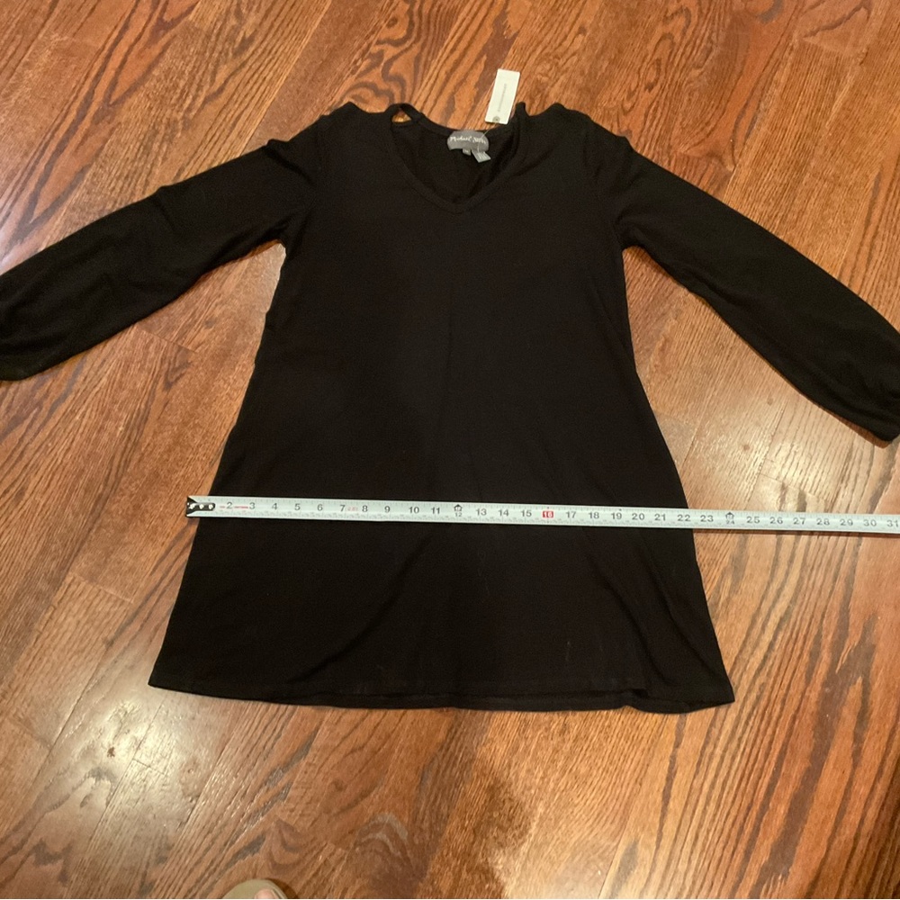 Anthropologie Michael Stars V-Neck Mini Dress Medium NWT Retail $138 - Picture 9 of 13